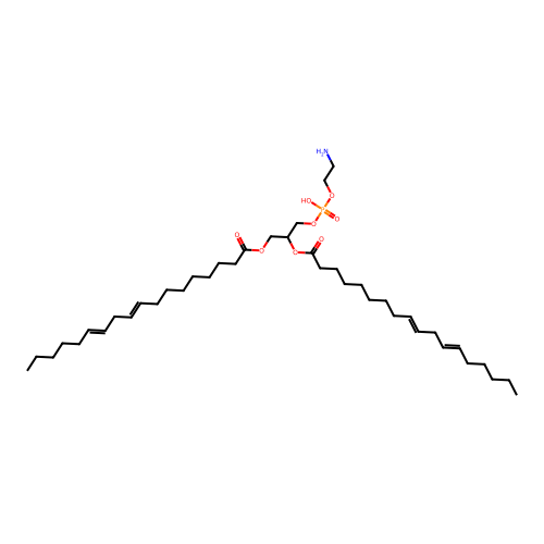 1,2-Dilinoleoyl-3-phosphatidylethanolamine structure