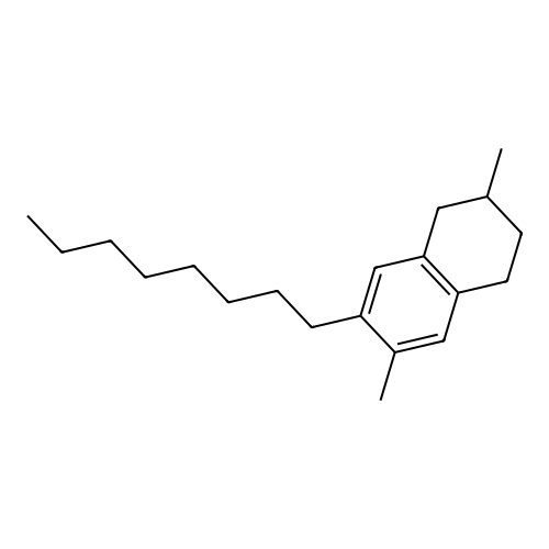 1,2,3,4-Tetrahydro-2,6-dimethyl-7-octylnaphthalene structure