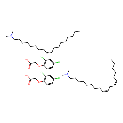 2,4-D dimethyloleylamine dimethyllinoleylamine mixed salts structure