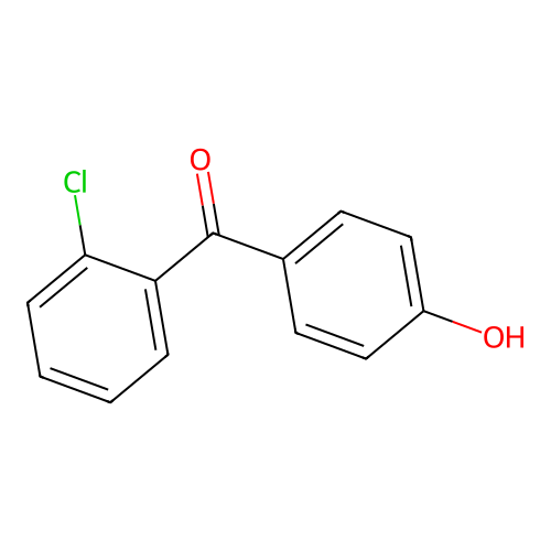 2-Chloro-4'-hydroxybenzophenone structure