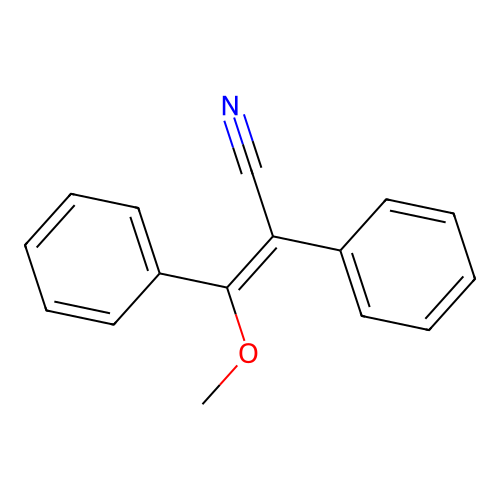 beta-Methoxy-alpha-phenylcinnamonitrile structure