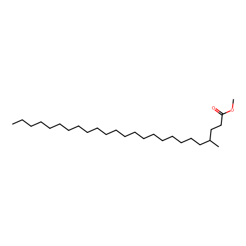 Pentacosanoic acid, 4-methyl-, methyl ester structure