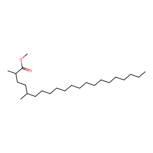 Heneicosanoic acid, 2,5-dimethyl-, methyl ester structure