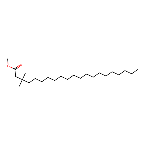 Heneicosanoic acid, 3,3-dimethyl-, methyl ester structure