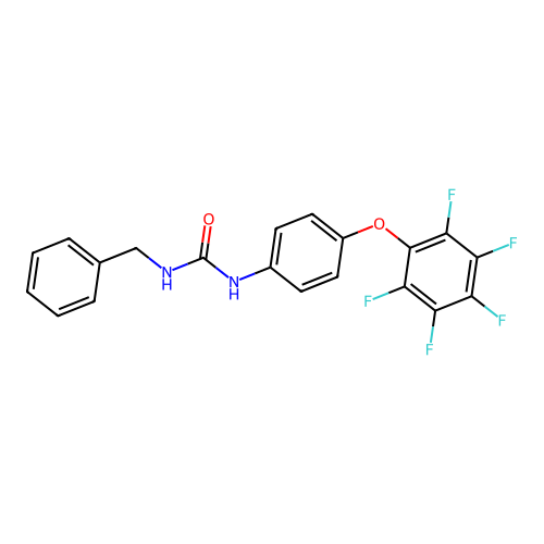 1-Benzyl-3-[4-(pentafluorophenoxy)phenyl]urea structure