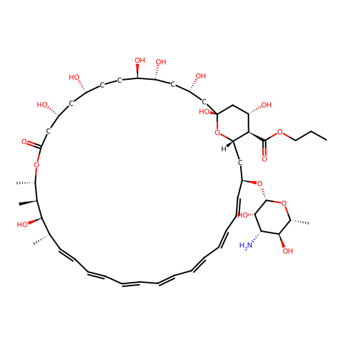 Amphotericin B, propyl ester structure