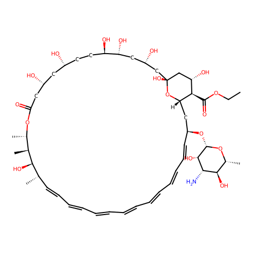 Amphotericin B, ethyl ester structure