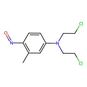 N,N-Bis(2-chloroethyl)-3-methyl-4-nitrosoaniline structure
