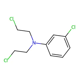 3-chloro-N,N-bis(2-chloroethyl)aniline structure