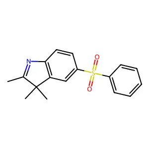 2,3,3-Trimethyl-5-(phenylsulfonyl)-3H-indole structure