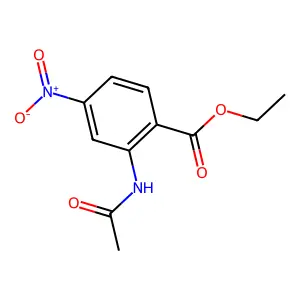 Ethyl 2-(acetylamino)-4-nitrobenzoate structure
