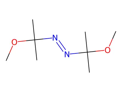 Diazene, bis(1-methoxy-1-methylethyl)-, (E)- structure