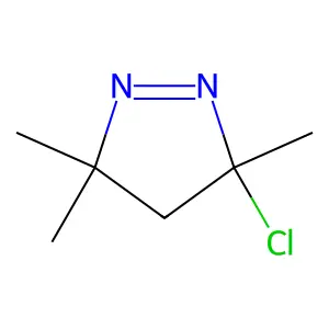 3H-Pyrazole, 3-chloro-4,5-dihydro-3,5,5-trimethyl- structure