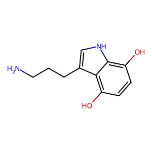 Indole-4,7-diol, 3-(2-aminopropyl)- structure