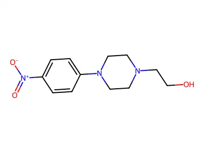 2-(4-(4-Nitrophenyl)piperazin-1-yl)ethanol structure