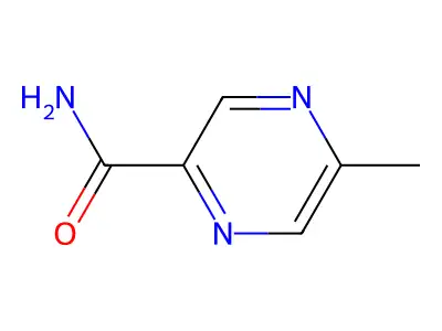 5-Methyl-2-pyrazinecarboxamide structure