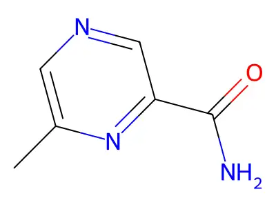 6-甲基吡嗪-2-甲酰胺 structure