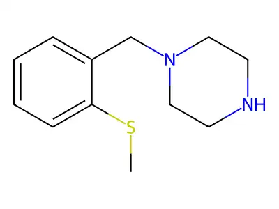 1-[(2-Methylsulfanylphenyl)methyl]piperazine structure