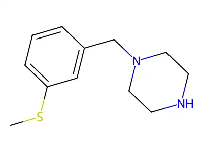 1-{[3-(Methylsulfanyl)phenyl]methyl}piperazine structure