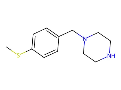 1-[4-(Methylthio)benzyl]piperazine structure