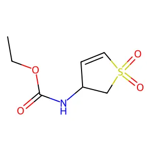 Ethyl (1,1-dioxido-2,3-dihydrothiophen-3-yl)carbamate structure