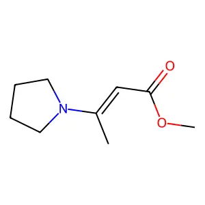 Methyl 3-pyrrolidin-1-ylbut-2-enoate structure
