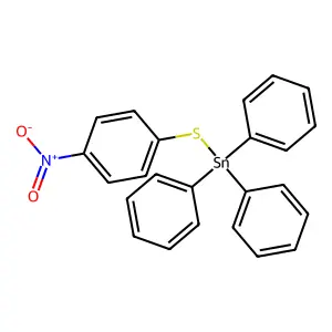 (4-Nitrophenyl)sulfanyl-triphenylstannane structure