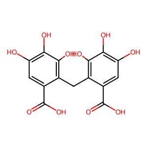 亚甲基二没食子酸 structure