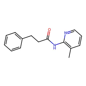 N-(3-methylpyridin-2-yl)-3-phenylpropanamide structure