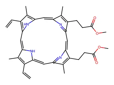 Protoporphyrin IX dimethyl ester structure