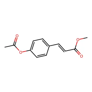 Methyl 3-(4-acetyloxyphenyl)prop-2-enoate structure