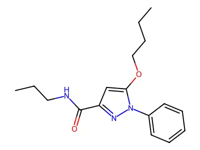 5-Butoxy-1-phenyl-N-propyl-1H-pyrazole-3-carboxamide structure