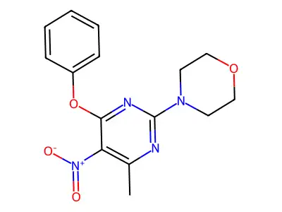 4-(4-Methyl-5-nitro-6-phenoxypyrimidin-2-yl)morpholine structure