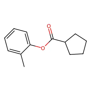 2-Methylphenyl cyclopentanecarboxylate structure