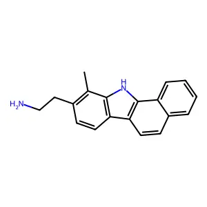 2-(10-Methyl-11h-benzo[a]carbazol-9-yl)ethanamine structure