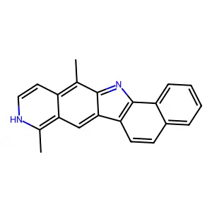 8,12-Dimethyl-13H-benzo[a]pyrido[3,4-h]carbazole structure