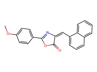 2-(4-Methoxyphenyl)-4-(naphthalen-1-ylmethylidene)-1,3-oxazol-5-one structure