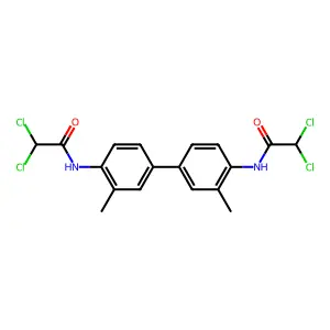 2,2-dichloro-N-[4-[4-[(2,2-dichloroacetyl)amino]-3-methylphenyl]-2-methylphenyl]acetamide structure