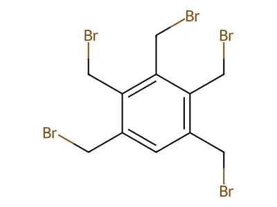 Pentakis(bromomethyl)benzene structure