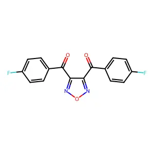 Methanone, 3,4-furazandiylbis[(4-fluorophenyl)- structure