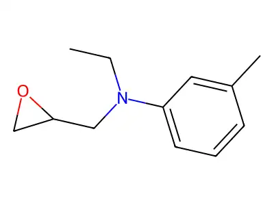 N-(2,3-Epoxypropyl)-N-ethyl-m-tolylamine structure