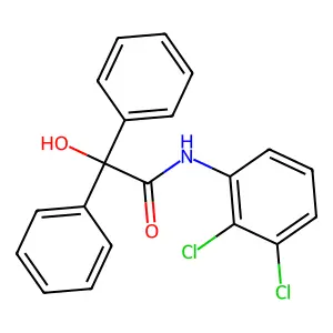 N-(2,3-dichlorophenyl)-2-hydroxy-2,2-diphenylacetamide structure