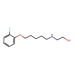 2-[5-(2-Fluorophenoxy)pentylamino]ethanol structure