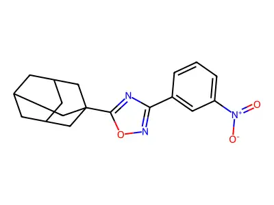 5-(1-Adamantyl)-3-(3-nitrophenyl)-1,2,4-oxadiazole structure