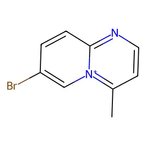 7-Bromo-4-methylpyrido[1,2-a]pyrimidin-5-ium structure