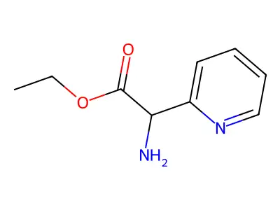 Ethyl 2-amino-2-(pyridin-2-yl)acetate structure