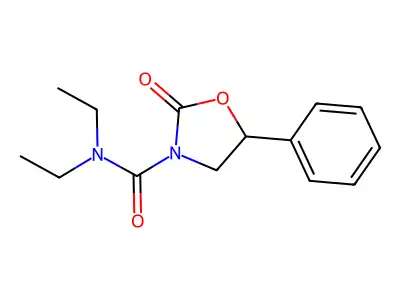 N,N-Diethyl-2-oxo-5-phenyl-1,3-oxazolidine-3-carboxamide structure