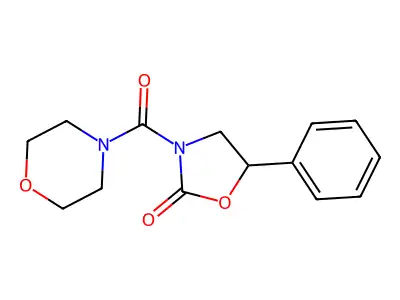 3-(Morpholine-4-carbonyl)-5-phenyl-1,3-oxazolidin-2-one structure
