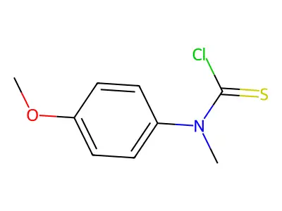 (4-Methoxyphenyl)methylcarbamothioyl chloride structure