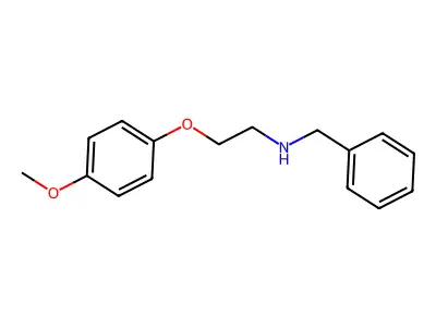 N-benzyl-2-(4-methoxyphenoxy)ethanamine structure